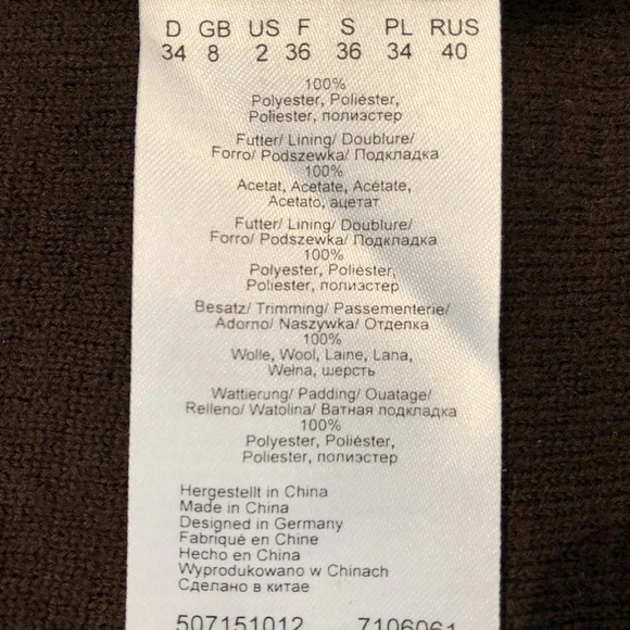 Sigrid Olsen Europe High Collar Sweater Jacket w Snap Front in Brown Size 2 - Picture 14 of 15